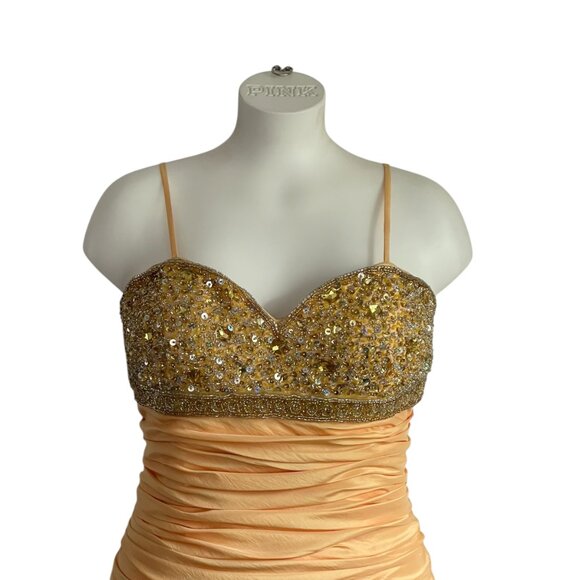 Frenchy by Heather French Henry Beaded Cokctail Dress Gown - 14 - Picture 2 of 8